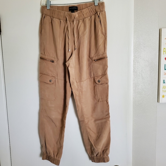 Banana Republic Tencel Soft Cargo Jogger Pants Slacks Trouser Casual Elastic S - Picture 2 of 7